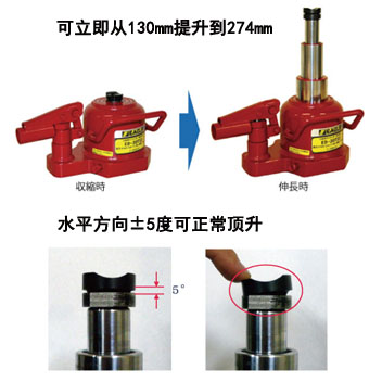 ED-30TS3三节迷你型千斤顶特点