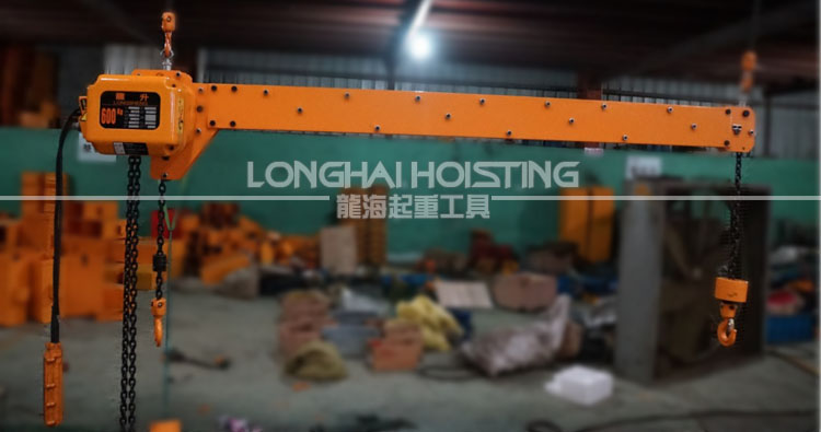 龙升双钩环链电动葫芦实物