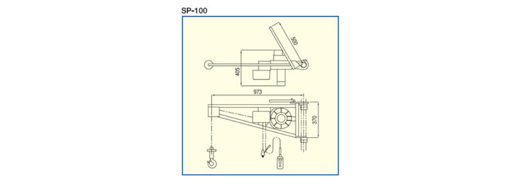 TKK SP-100小金刚提升机尺寸