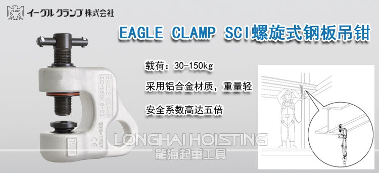 EAGLE CLAMP SCI螺旋式钢板吊钳