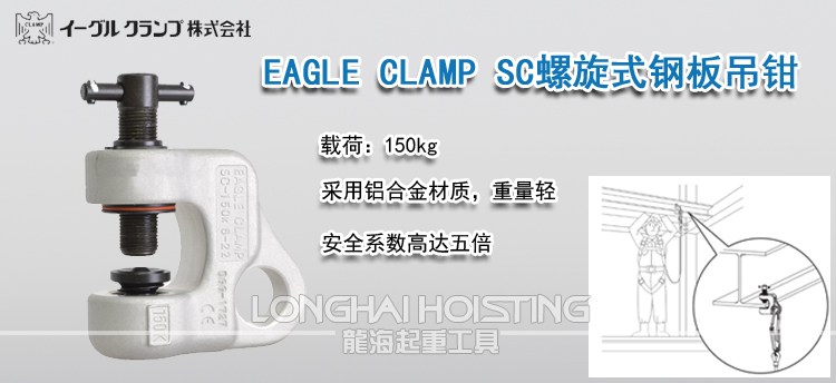 EAGLE CLAMP SC螺旋式钢板吊钳