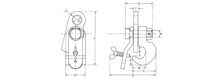 EAGLE CLAMP SP板桩用钢板夹钳尺寸