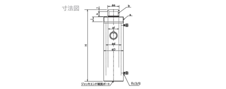 OSAKA JACK EK液压千斤顶尺寸
