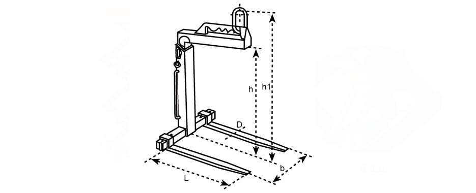 可调平衡吊叉尺寸
