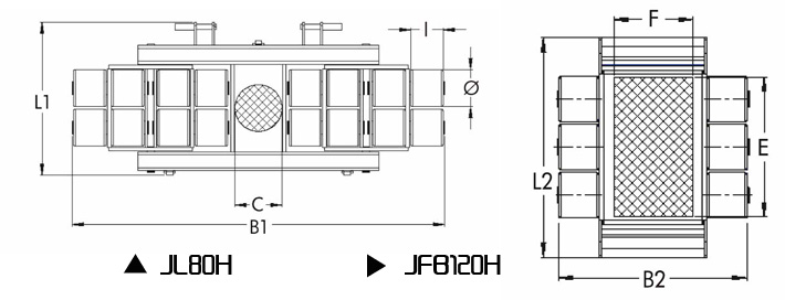 JL80H JFB120H搬运小坦克200吨尺寸