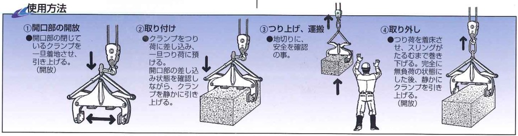 鹰牌BTSW型石材吊具使用方法