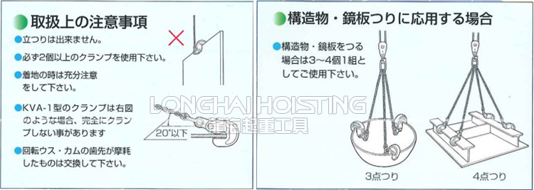 鹰牌KVA型钢板起重钳