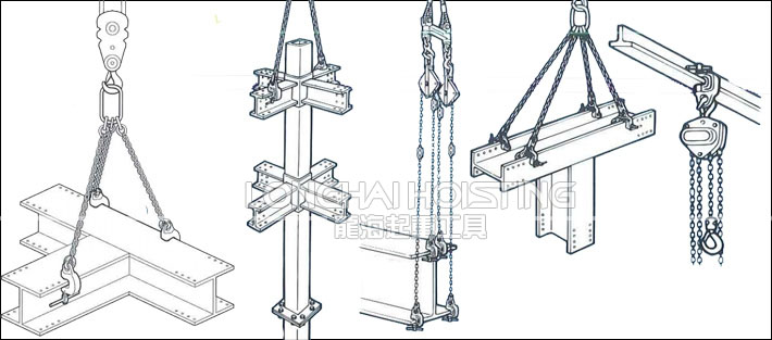 SBN鹰牌螺旋式钢板吊钳使用案例