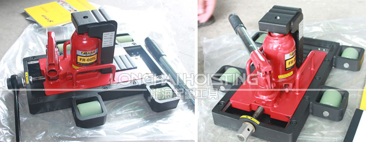 鹰牌EAGLE FR-60TL带滑轮爪式千斤顶实物