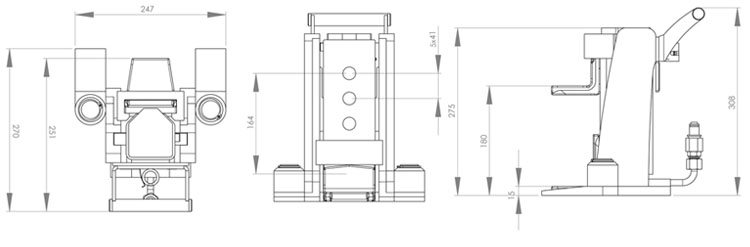 JH10G plus EX德国爪式千斤顶尺寸