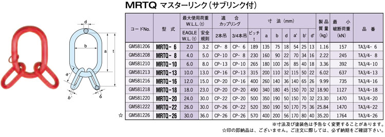 MRTQ型鹰牌主吊环