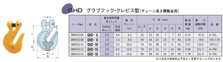 GHD鹰牌羊角安全钩