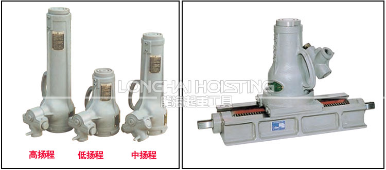 JJ型螺旋千斤顶类型