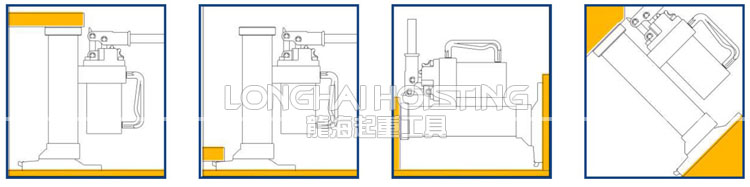 龙升低位爪式千斤顶使用方法
